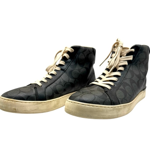 Coach gently used clip high top in black size 11D - Picture 1 of 8